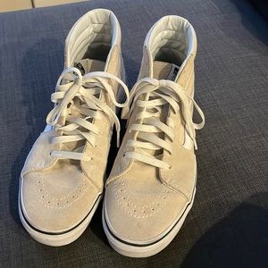 Cream High Top Vans